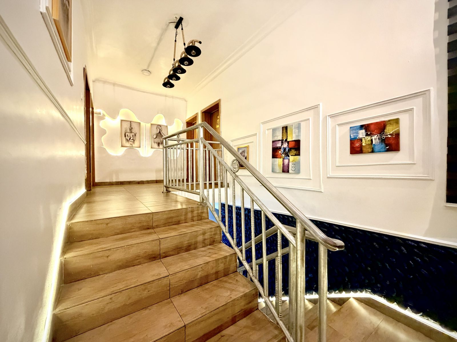 Staircase to the treatment rooms